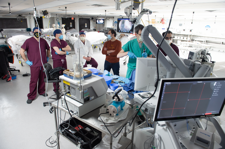 Overview of equipment available for us during cadaver dissections