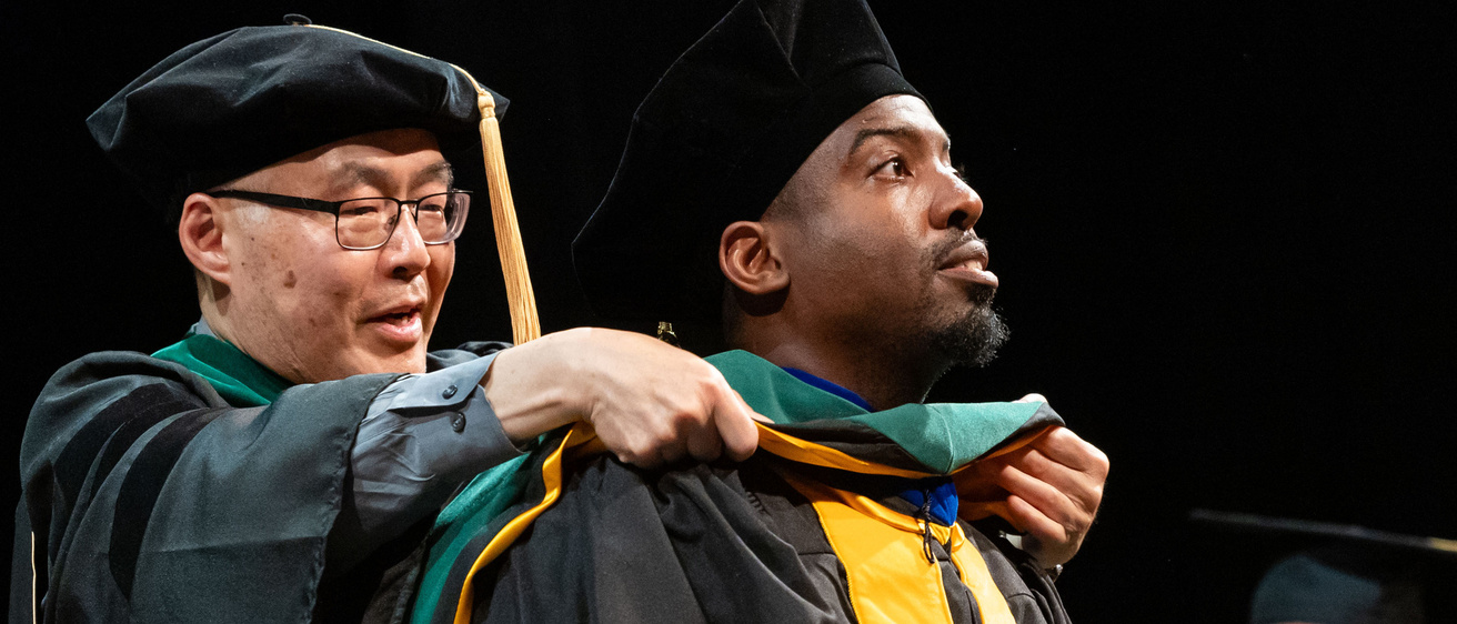 University of Iowa Carver College of Medicine MD/MME commencement at Hancher Auditorium on Friday, May 17, 2024.