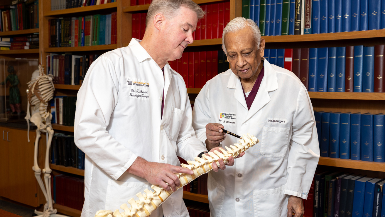 Drs. Matt Howard and Arnold Menezes on Friday, March 29, 2024.