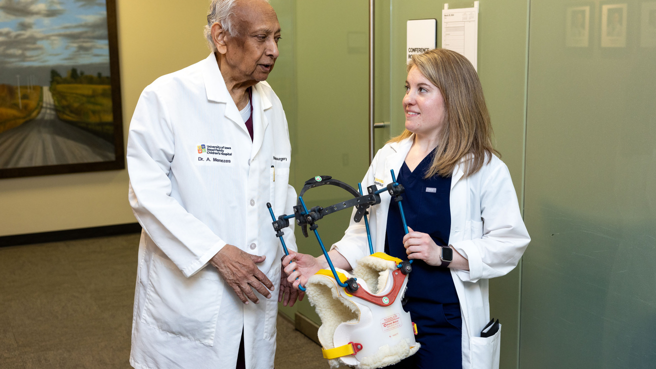 Maria Davis Hochstedler PA-C, was a former patient of Dr. Arnold Menezes and is now a PA at UIHC in the Heart and Vascular Center. Photographed on Friday, March 29, 2024.
